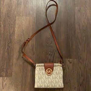 Michael Kors brown and good cross body